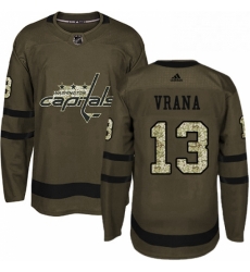 Youth Adidas Washington Capitals 13 Jakub Vrana Authentic Green Salute to Service NHL Jersey Youth Adidas Washington Capitals 13 Jakub Vrana Authentic Green Salute to Service NHL Jersey