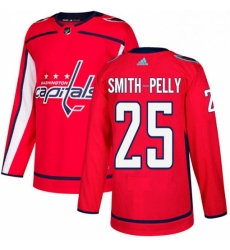 Youth Adidas Washington Capitals 25 Devante Smith Pelly Premier Red Home NHL Jersey Youth Adidas Washington Capitals 25 Devante Smith Pelly Premier Red Home NHL Jersey