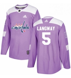 Youth Adidas Washington Capitals 5 Rod Langway Authentic Purple Fights Cancer Practice NHL Jersey Youth Adidas Washington Capitals 5 Rod Langway Authentic Purple Fights Cancer Practice NHL Jersey
