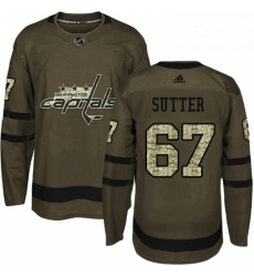 Youth Adidas Washington Capitals 67 Riley Sutter Premier Green Salute to Service NHL Jersey Youth Adidas Washington Capitals 67 Riley Sutter Premier Green Salute to Service NHL Jersey