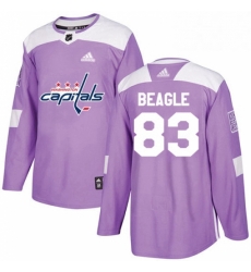 Youth Adidas Washington Capitals 83 Jay Beagle Authentic Purple Fights Cancer Practice NHL Jersey Youth Adidas Washington Capitals 83 Jay Beagle Authentic Purple Fights Cancer Practice NHL Jersey