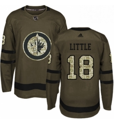 Mens Adidas Winnipeg Jets 18 Bryan Little Premier Green Salute to Service NHL Jersey Mens Adidas Winnipeg Jets 18 Bryan Little Premier Green Salute to Service NHL Jersey