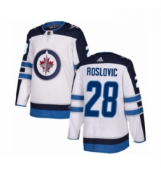 Mens Adidas Winnipeg Jets 28 Jack Roslovic Authentic White Away NHL Jersey Mens Adidas Winnipeg Jets 28 Jack Roslovic Authentic White Away NHL Jersey