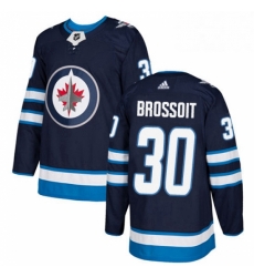 Mens Adidas Winnipeg Jets 30 Laurent Brossoit Premier Navy Blue Home NHL Jersey Mens Adidas Winnipeg Jets 30 Laurent Brossoit Premier Navy Blue Home NHL Jersey