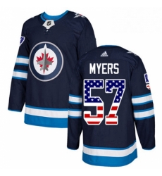 Mens Adidas Winnipeg Jets 57 Tyler Myers Authentic Navy Blue USA Flag Fashion NHL Jersey Mens Adidas Winnipeg Jets 57 Tyler Myers Authentic Navy Blue USA Flag Fashion NHL Jersey