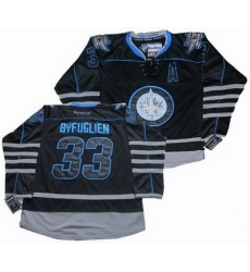 Winnipeg Jets 33 Dustin Byfuglien black ice jersey Winnipeg Jets 33 Dustin Byfuglien black ice jersey