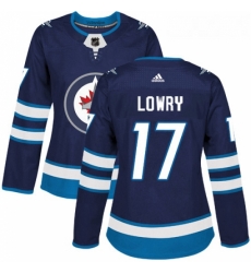 Womens Adidas Winnipeg Jets 17 Adam Lowry Authentic Navy Blue Home NHL Jersey Womens Adidas Winnipeg Jets 17 Adam Lowry Authentic Navy Blue Home NHL Jersey