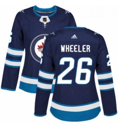 Womens Adidas Winnipeg Jets 26 Blake Wheeler Premier Navy Blue Home NHL Jersey Womens Adidas Winnipeg Jets 26 Blake Wheeler Premier Navy Blue Home NHL Jersey