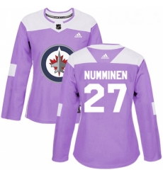 Womens Adidas Winnipeg Jets 27 Teppo Numminen Authentic Purple Fights Cancer Practice NHL Jersey Womens Adidas Winnipeg Jets 27 Teppo Numminen Authentic Purple Fights Cancer Practice NHL Jersey