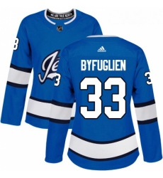 Womens Adidas Winnipeg Jets 33 Dustin Byfuglien Authentic Blue Alternate NHL Jersey Womens Adidas Winnipeg Jets 33 Dustin Byfuglien Authentic Blue Alternate NHL Jersey