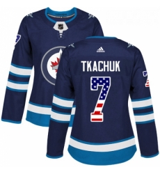 Womens Adidas Winnipeg Jets 7 Keith Tkachuk Authentic Navy Blue USA Flag Fashion NHL Jersey Womens Adidas Winnipeg Jets 7 Keith Tkachuk Authentic Navy Blue USA Flag Fashion NHL Jersey
