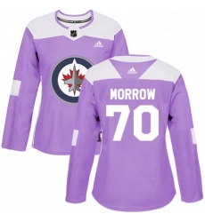 Womens Adidas Winnipeg Jets 70 Joe Morrow Authentic Purple Fights Cancer Practice NHL Jerse Womens Adidas Winnipeg Jets 70 Joe Morrow Authentic Purple Fights Cancer Practice NHL Jerse