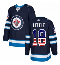 Youth Adidas Winnipeg Jets 18 Bryan Little Authentic Navy Blue USA Flag Fashion NHL Jersey Youth Adidas Winnipeg Jets 18 Bryan Little Authentic Navy Blue USA Flag Fashion NHL Jersey