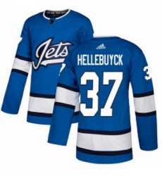 Youth Adidas Winnipeg Jets 37 Connor Hellebuyck Authentic Blue Alternate NHL Jersey Youth Adidas Winnipeg Jets 37 Connor Hellebuyck Authentic Blue Alternate NHL Jersey