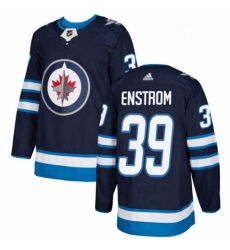 Youth Adidas Winnipeg Jets 39 Tobias Enstrom Premier Navy Blue Home NHL Jersey Youth Adidas Winnipeg Jets 39 Tobias Enstrom Premier Navy Blue Home NHL Jersey