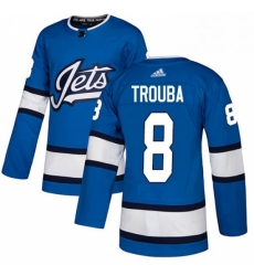 Youth Adidas Winnipeg Jets 8 Jacob Trouba Authentic Blue Alternate NHL Jersey Youth Adidas Winnipeg Jets 8 Jacob Trouba Authentic Blue Alternate NHL Jersey