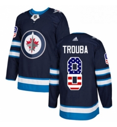 Youth Adidas Winnipeg Jets 8 Jacob Trouba Authentic Navy Blue USA Flag Fashion NHL Jersey Youth Adidas Winnipeg Jets 8 Jacob Trouba Authentic Navy Blue USA Flag Fashion NHL Jersey