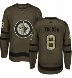 Youth Adidas Winnipeg Jets 8 Jacob Trouba Premier Green Salute to Service NHL Jersey Youth Adidas Winnipeg Jets 8 Jacob Trouba Premier Green Salute to Service NHL Jersey