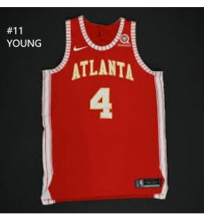 Men Atlanta Hawks 11 Trae Young Red NBA Basketball Stitched Jersey Men Atlanta Hawks 11 Trae Young Red NBA Basketball Stitched Jersey