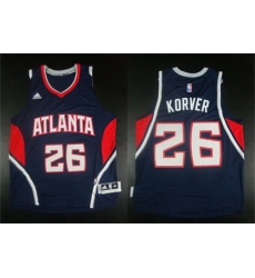 Men Atlanta Hawks 26 Kyle Korver Navy Stitched Basketball Jersey Men Atlanta Hawks 26 Kyle Korver Navy Stitched Basketball Jersey