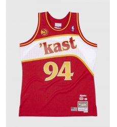 Men Atlanta Hawks 94 Dungeon Red Throwback Swingman Stitched Jersey Men Atlanta Hawks 94 Dungeon Red Throwback Swingman Stitched Jersey
