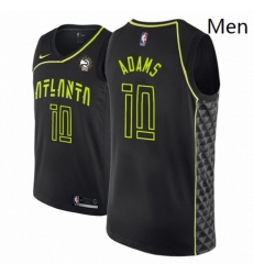 Men NBA 2018 19 Atlanta Hawks 10 Jaylen Adams 50th Anniversary City Edition Black Jersey Men NBA 2018 19 Atlanta Hawks 10 Jaylen Adams 50th Anniversary City Edition Black Jersey