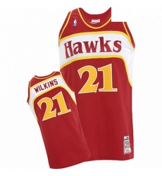 Mens Adidas Atlanta Hawks 21 Dominique Wilkins Authentic Red Throwback NBA Jersey Mens Adidas Atlanta Hawks 21 Dominique Wilkins Authentic Red Throwback NBA Jersey
