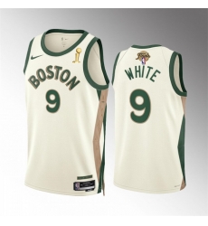 Men Boston Celtics 9 Derrick White 2024 Finals Champions City Edition Stitched Basketball Jersey Men Boston Celtics 9 Derrick White 2024 Finals Champions City Edition Stitched Basketball Jersey