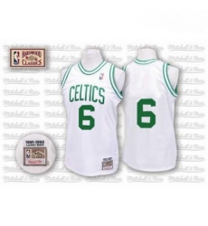 Mens Mitchell and Ness Boston Celtics 6 Bill Russell Swingman White Throwback NBA Jersey Mens Mitchell and Ness Boston Celtics 6 Bill Russell Swingman White Throwback NBA Jersey
