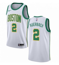 Mens Nike Boston Celtics 2 Red Auerbach Swingman White NBA Jersey City Edition Mens Nike Boston Celtics 2 Red Auerbach Swingman White NBA Jersey City Edition