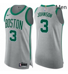 Mens Nike Boston Celtics 3 Dennis Johnson Authentic Gray NBA Jersey City Edition Mens Nike Boston Celtics 3 Dennis Johnson Authentic Gray NBA Jersey City Edition