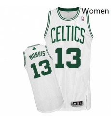 Womens Adidas Boston Celtics 13 Marcus Morris Authentic White Home NBA Jersey Womens Adidas Boston Celtics 13 Marcus Morris Authentic White Home NBA Jersey