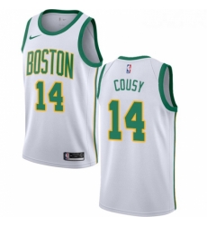 Womens Nike Boston Celtics 14 Bob Cousy Swingman White NBA Jersey City Edition Womens Nike Boston Celtics 14 Bob Cousy Swingman White NBA Jersey City Edition