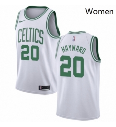Womens Nike Boston Celtics 20 Gordon Hayward Authentic White NBA Jersey Association Edition Womens Nike Boston Celtics 20 Gordon Hayward Authentic White NBA Jersey Association Edition