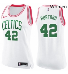 Womens Nike Boston Celtics 42 Al Horford Swingman WhitePink Fashion NBA Jersey Womens Nike Boston Celtics 42 Al Horford Swingman WhitePink Fashion NBA Jersey