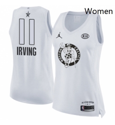 Womens Nike Jordan Boston Celtics 11 Kyrie Irving Swingman White 2018 All Star Game NBA Jersey Womens Nike Jordan Boston Celtics 11 Kyrie Irving Swingman White 2018 All Star Game NBA Jersey