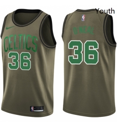 Youth Nike Boston Celtics 36 Shaquille ONeal Swingman Green Salute to Service NBA Jersey Youth Nike Boston Celtics 36 Shaquille ONeal Swingman Green Salute to Service NBA Jersey