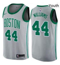 Youth Nike Boston Celtics 44 Robert Williams Swingman Gray NBA Jersey City Edition Youth Nike Boston Celtics 44 Robert Williams Swingman Gray NBA Jersey City Edition