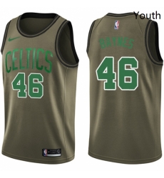 Youth Nike Boston Celtics 46 Aron Baynes Swingman Green Salute to Service NBA Jersey Youth Nike Boston Celtics 46 Aron Baynes Swingman Green Salute to Service NBA Jersey
