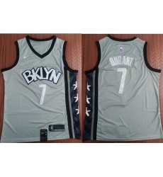 Men Brooklyn Nets 7 Kevin Durant Gray Nike Swingman Jersey Men Brooklyn Nets 7 Kevin Durant Gray Nike Swingman Jersey