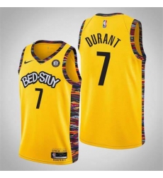 Men Nike Brooklyn Nets Kevin Durant 7 Yellow Nike Game NBA Jerseys Men Nike Brooklyn Nets Kevin Durant 7 Yellow Nike Game NBA Jerseys