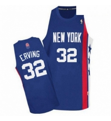 Mens Adidas Brooklyn Nets 32 Julius Erving Authentic Blue ABA Retro Throwback NBA Jersey Mens Adidas Brooklyn Nets 32 Julius Erving Authentic Blue ABA Retro Throwback NBA Jersey
