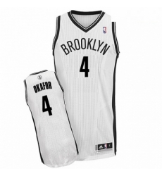 Mens Adidas Brooklyn Nets 4 Jahlil Okafor Authentic White Home NBA Jersey Mens Adidas Brooklyn Nets 4 Jahlil Okafor Authentic White Home NBA Jersey