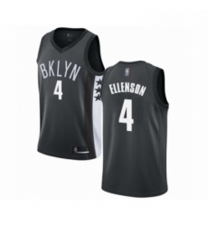 Mens Brooklyn Nets 4 Henry Ellenson Authentic Gray Basketball Jersey Statement Edition Mens Brooklyn Nets 4 Henry Ellenson Authentic Gray Basketball Jersey Statement Edition