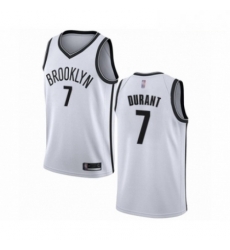 Mens Brooklyn Nets 7 Kevin Durant Authentic White Basketball Jersey Association Edition Mens Brooklyn Nets 7 Kevin Durant Authentic White Basketball Jersey Association Edition