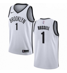 Mens Nike Brooklyn Nets 1 DAngelo Russell Swingman White NBA Jersey Association Edition Mens Nike Brooklyn Nets 1 DAngelo Russell Swingman White NBA Jersey Association Edition