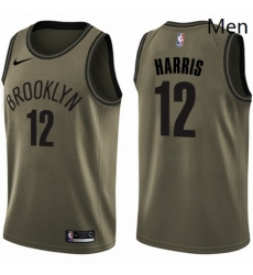 Mens Nike Brooklyn Nets 12 Joe Harris Swingman Green Salute to Service NBA Jersey Mens Nike Brooklyn Nets 12 Joe Harris Swingman Green Salute to Service NBA Jersey