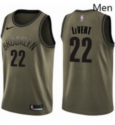 Mens Nike Brooklyn Nets 22 Caris LeVert Swingman Green Salute to Service NBA Jersey Mens Nike Brooklyn Nets 22 Caris LeVert Swingman Green Salute to Service NBA Jersey