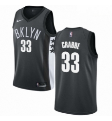 Mens Nike Brooklyn Nets 33 Allen Crabbe Authentic Gray NBA Jersey Statement Edition Mens Nike Brooklyn Nets 33 Allen Crabbe Authentic Gray NBA Jersey Statement Edition