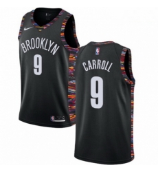 Mens Nike Brooklyn Nets 9 DeMarre Carroll Swingman Black NBA Jersey 2018 19 City Edition Mens Nike Brooklyn Nets 9 DeMarre Carroll Swingman Black NBA Jersey 2018 19 City Edition